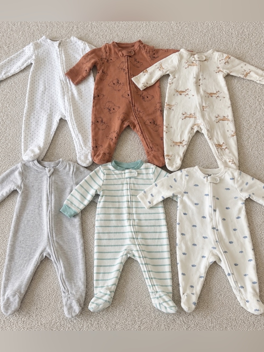 Baby Sleep & Play Footed Pajamas (Set of 5)